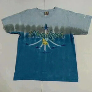 Vintage Liquid Blue Tshirt.  Boeing Blue Angels (M)